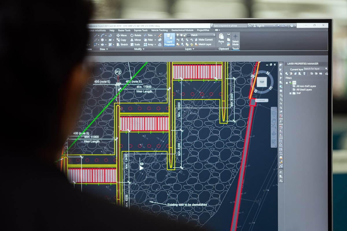Three-dimensional ring model on screen